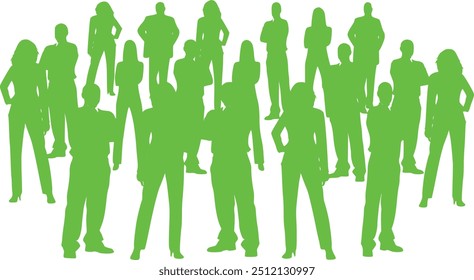 Silueta de Equipo - Unidad y Concepto Comunitario. Silueta de Equipo: Explore esta silueta de alta calidad de un equipo diverso. Perfecto para representar la unidad, el compromiso de la comunidad y el trabajo en equipo en los negocios