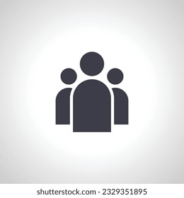 team simple icon. group of people icon