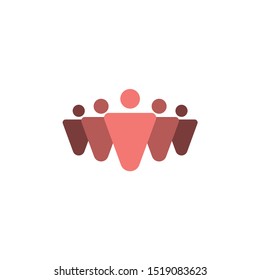 Team six person icon design