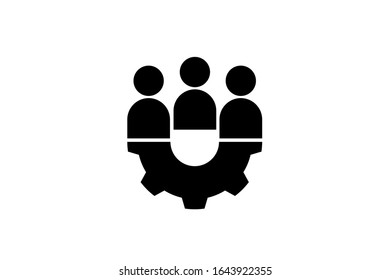 Team skills base vector icon