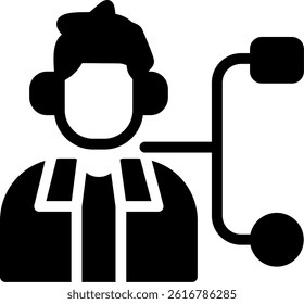 Team Skills Glyph Vector Icon Design