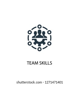 team skills icon. Simple element illustration. team skills concept symbol design. Can be used for web and mobile.