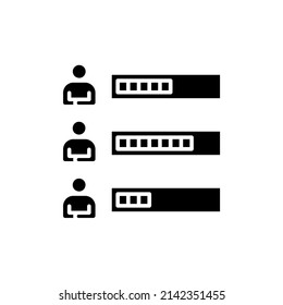 icono de habilidades de equipo en vector. logotipo