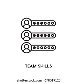 Team Skills Vector Icon
