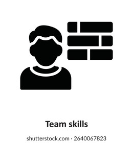 Team skills Vector Icon which can easily modify or edit
