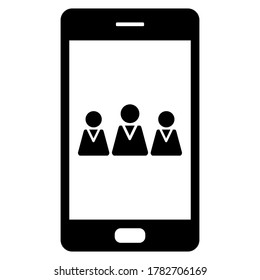 Equipo y smartphone en blanco