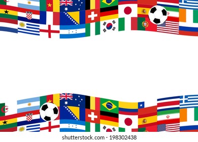 Team soccer flag banner