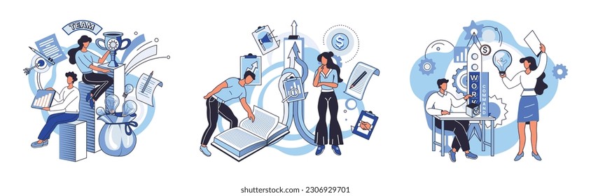 Team solving problems. Solutions to problems, use in web-projects and applications, collective thinking Entrepreneurs make agreements, express opposing opinions, argue and compromise Human resource