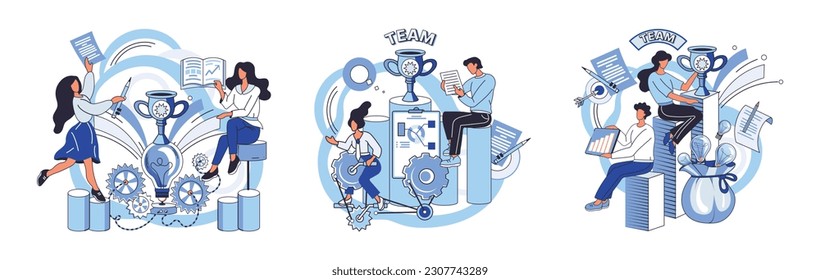 Team solving problems Support of help to solve problem, manager mentorship or coaching to help team success Building system together Team work problem solution Leadership to guide employee to achieve