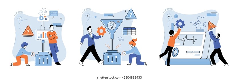 Team solving problems. Teamwork and partnership, colleagues Discussing idea on board meeting in office Teamwork project development Cooperation and collaboration Idea marketing and security Analyzes