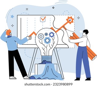 Team solving problems. Working collaboration, enterprise cooperation, colleagues mutual assistance concept Innovative solution, problem-solving and crisis management Teamwork and partnership,