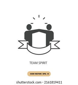 Team Spirit Icons  Symbol Vector Elements For Infographic Web