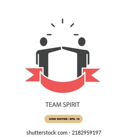 Team Spirit Icons  Symbol Vector Elements For Infographic Web