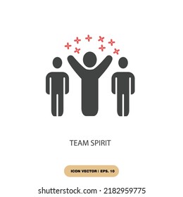 Team Spirit Icons Symbol Vector Elements Stock Vector (Royalty Free ...