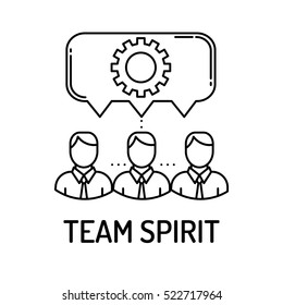 TEAM SPIRIT Line Icon