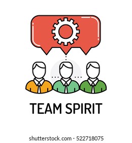 TEAM SPIRIT Line Icon