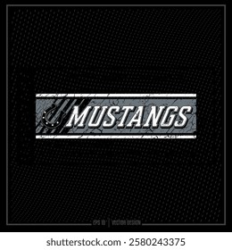 Team, Sport, Distressed Emblem, Sports Team, Mustang, Horseshoe,  Mascot, Team Spirit, Spirit Squad, Athlete