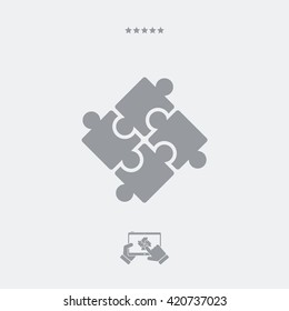 Team strategy concept icon