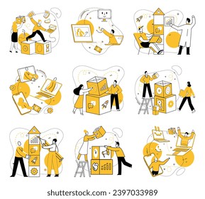 Team strategy vector illustration. The teams unity fosters environment where ideas flourish and success follows Business success is fruit effective teamwork, strategy, and collaboration