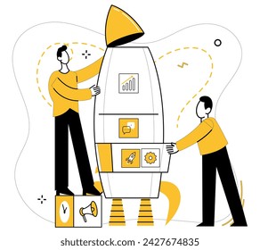 Ilustración vectorial de estrategia de equipo. La unidad de los equipos fomenta un entorno donde las ideas florecen y el éxito sigue al éxito empresarial es fruto del trabajo en equipo, la estrategia y la colaboración eficaces