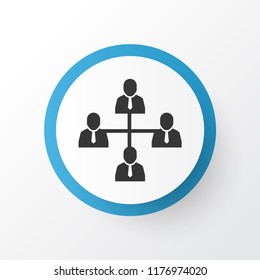 Team structure icon symbol. Premium quality isolated organization element in trendy style.