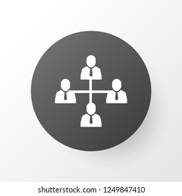 Team structure icon symbol. Premium quality isolated organization element in trendy style.