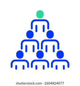 Team Structure line icon. linear style sign for mobile concept and web design. Outline vector icon. Symbol, logo illustration. Vector graphic