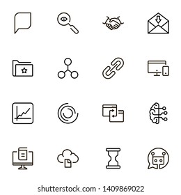 Team structure line icon set. Collection of high quality black outline logo for web site design and mobile apps. Team building illustration on a white background