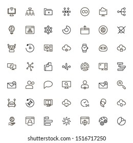 Team structure line icon set. Collection of high quality black outline logo for web site design and mobile apps. Team building illustration on a white background