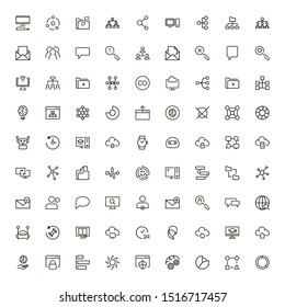Team structure line icon set. Collection of high quality black outline logo for web site design and mobile apps. Team building illustration on a white background