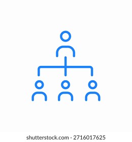 vetor de sinal de ícone do supervisor de equipe