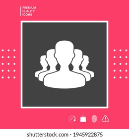Icono de símbolo de equipo, elementos para su diseño