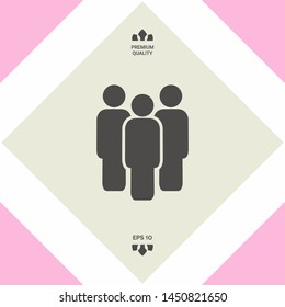 Team symbol icon. Graphic elements for your design