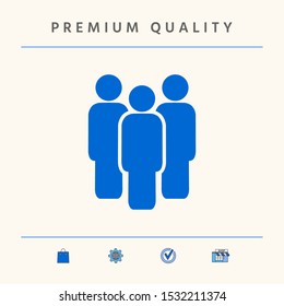 Team symbol icon. Graphic elements for your design