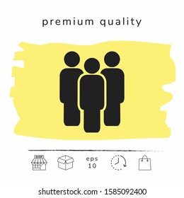 Team symbol icon. Graphic elements for your design