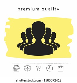 Team symbol icon. Graphic elements for your design