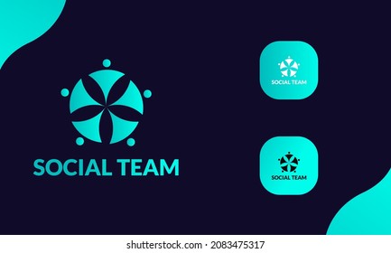 team symbol icon logo design