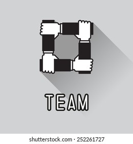 Team symbol. Vector illustration