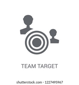 team target icon. Trendy team target logo concept on white background from General collection. Suitable for use on web apps, mobile apps and print media.