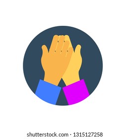 team and teamwork icon symbol in flat style