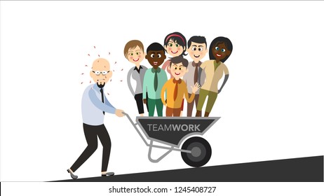 Team and Teamwork. Vector