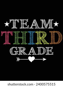 Equipo de tercer grado: archivo EPS para máquina de corte. Puede editar e imprimir esta imagen vectorial con el editor EPS.