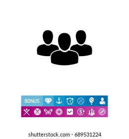 Team of Three Men Icon