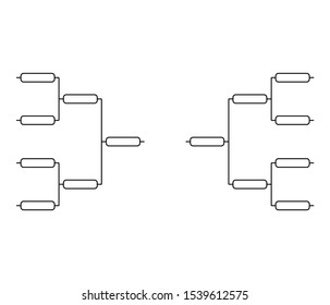 Team Tournament Bracket Play Off Template Stock Vector (Royalty Free ...