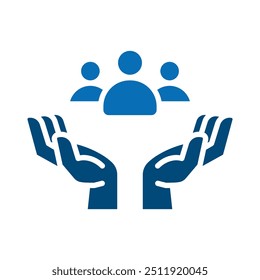 Team Unite icon line vector illustration