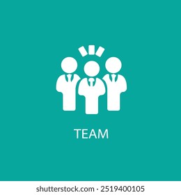 Ícone do logotipo do usuário da equipe projeta uma imagem vetorial