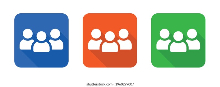 Team user profile login icon vector.