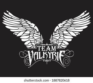 Team Valkyrie  Tattoo Symbol Wings