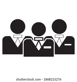 team vector glyph flat icon, flat design best vector icon