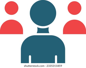 Team Vector Glyph Two Color Icon For Personal And Commercial Use.
